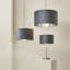 Aidar Linen Blend Drum Lamp Shade ( Slip-On ) in Grey-1594735421