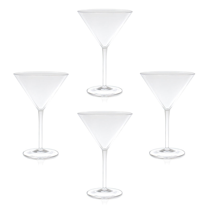 9 oz. Aliyanah Acrylique verre à martini