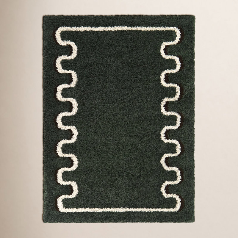 Tapis vert Raffa, Rectangle 5 pi 3 po x 6 pi 11,9 po