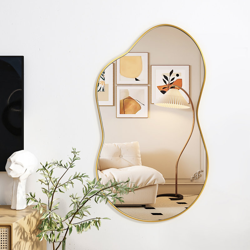 Miroir mural Cloud, 36 po x 20 po, Doré