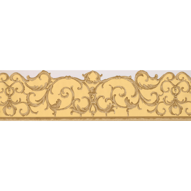 Bordure de papier peint damassé L 15 pi x l 6,2 po Knowlton Victorian Vines