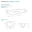 Comptoir de meuble-lavabo simple 27,75 avec 3 trous de robinet-88915859