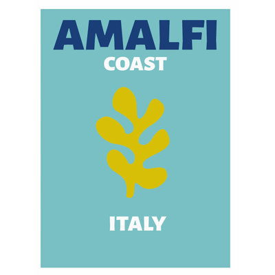 Monde et pays de la côte d'Amalfi, affiche de voyage II, reproduction d'art moderne sans cadre