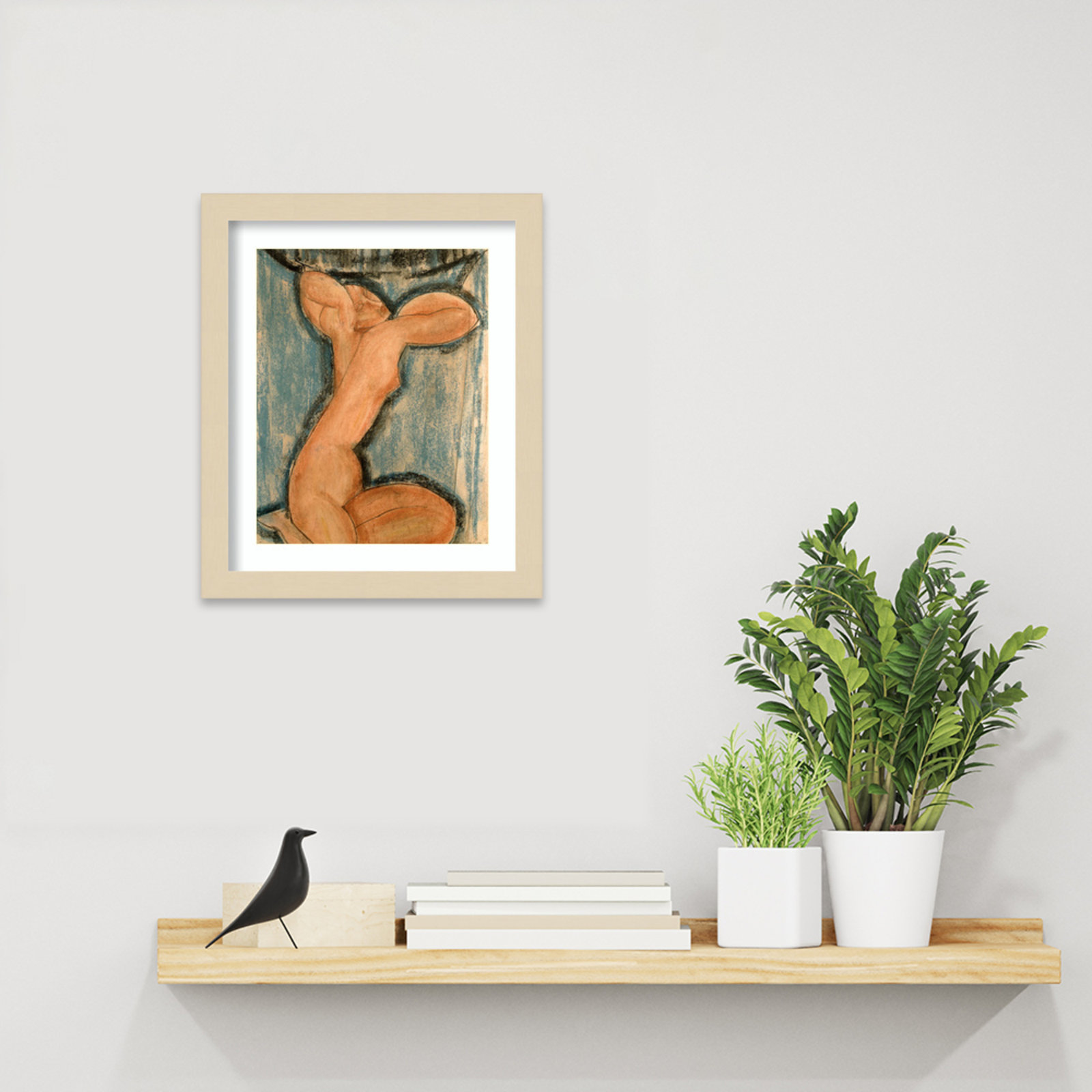 Oakden "Caryatid" Print, Brown, 13" H x 11" W