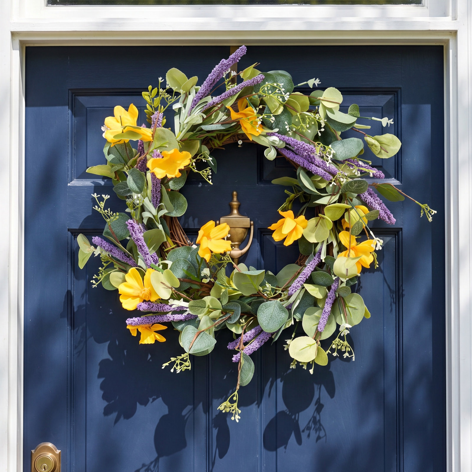 18" Handcrafted Eucalyptus Berry Everyday Wreath