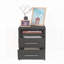 Table de chevet, table de bout, plateau supérieur Eter, deux tiroirs Eter-788794060
