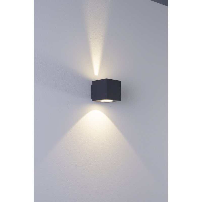 Carlucci Integrated LED Outdoor Flush Mount, Graphite