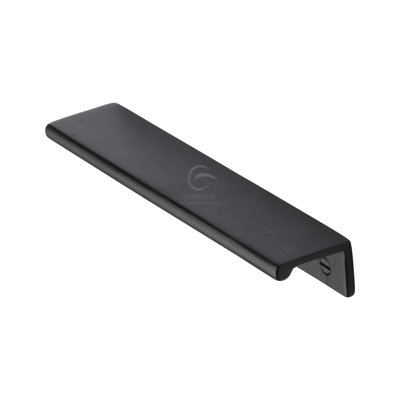 Heritage Brass Matt Black Rustic Iron Edge Cabinet Pull