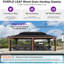 Pavillon de jardin en aluminium à toit double 14 pi x 20 pi Mauve pour pelouse et jardin avec filet