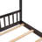 Full Size House Bed Wood Bed, Espresso