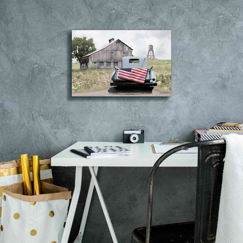 «American Tailgating» par Lori Deiter, art mural sur toile, H 12 po x l 18 po x P 0,75 po