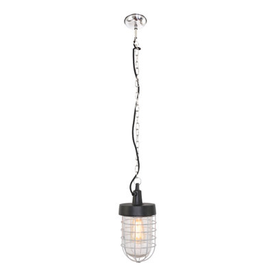 Ginder 1 - Light Black Jar Pendant