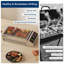 Barbecue électrique simple de 1800 W, barbecue commercial en acier inoxydable de 21,6 po, gril de comptoir pour steak, hamburger, déjeuner