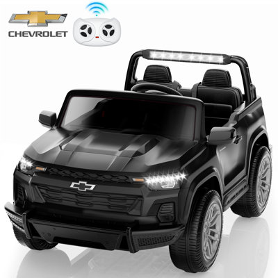 DEARAUTO 24 Volt Power Ride on Toys Car for Big Kids, Licensed Chevrolet 2 Seater Ride-on UTV Cars, 800W Motor, Remote Control, 2-5MPH, Electric Car, 24V 2 Seater Ride On Car for Kids, Licensed Chevrolet Truck, Age 3-8