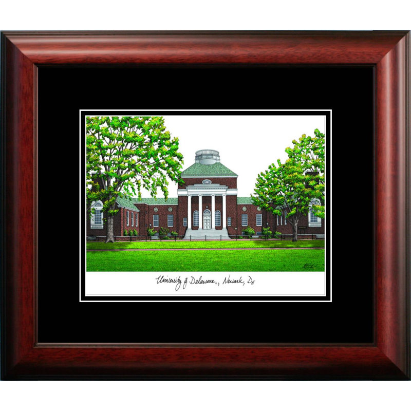 NCAA Deleware Blue Hens Academic Lithograph Picture Frame