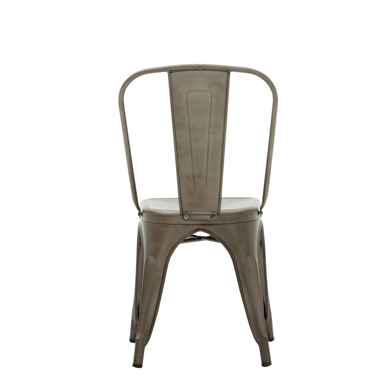 Chaise de patio empilable Wynn, Gris bronze