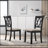 Indvale Cross-Buck Wood 5-Piece Dining Set In Black-496027626