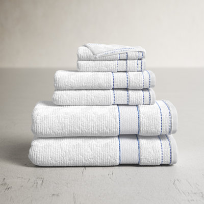 Kahmel 6 Piece Turkish Cotton Towel Set