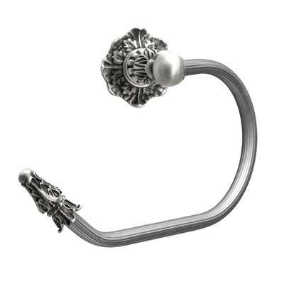 Acanthus swing tissue reeded ring left Renaissance style in Satin