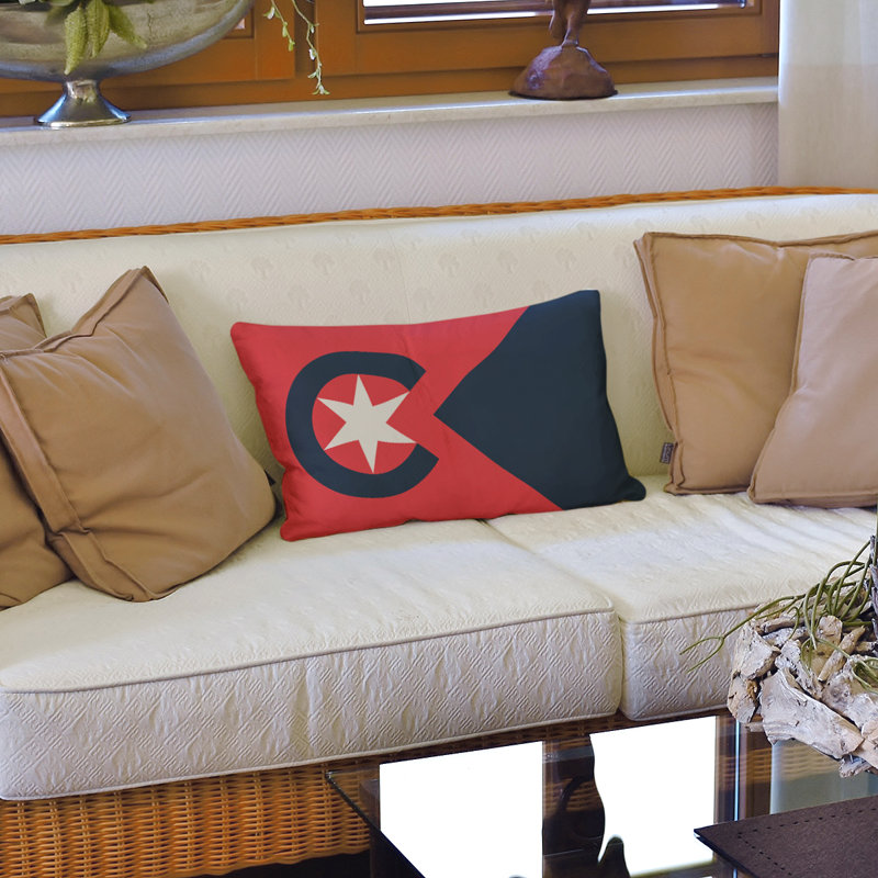 Coussin en faux suède Cleveland Ohio