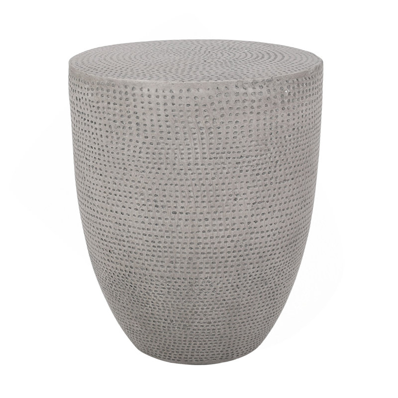 Outdoor Lightweight Concrete Side Table