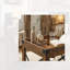 Table d'appoint 17,7 "de style campagnard industriel avec cadre en X - Table de bout carrée avec tablette de rangement - Table de chevet à plateau sécurisé pour les petits espaces-1719970651