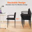 Chaise de salle d'attente empilable avec accoudoirs, ...