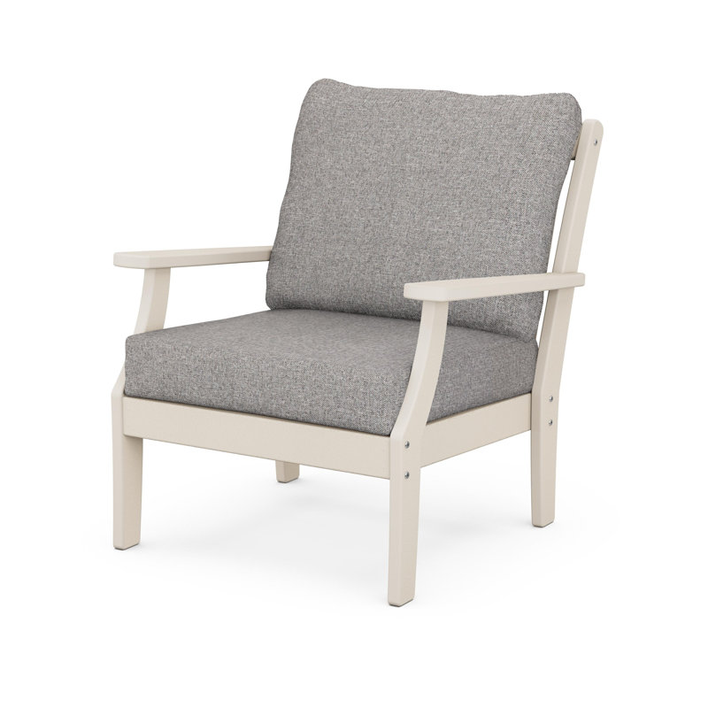 Braxton Deep Seating Chair, Black, Cast Ash
