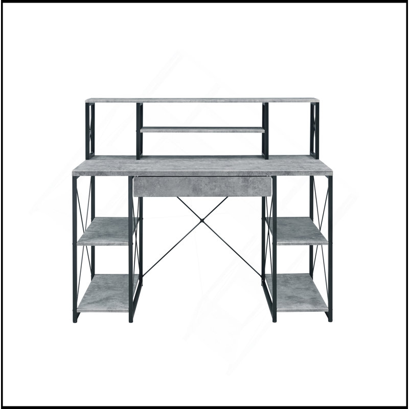 All Purpose Gray Finish Writing Desk