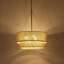 Lustre tambour en corde moderne 23,6 po 23,6 po-121085131
