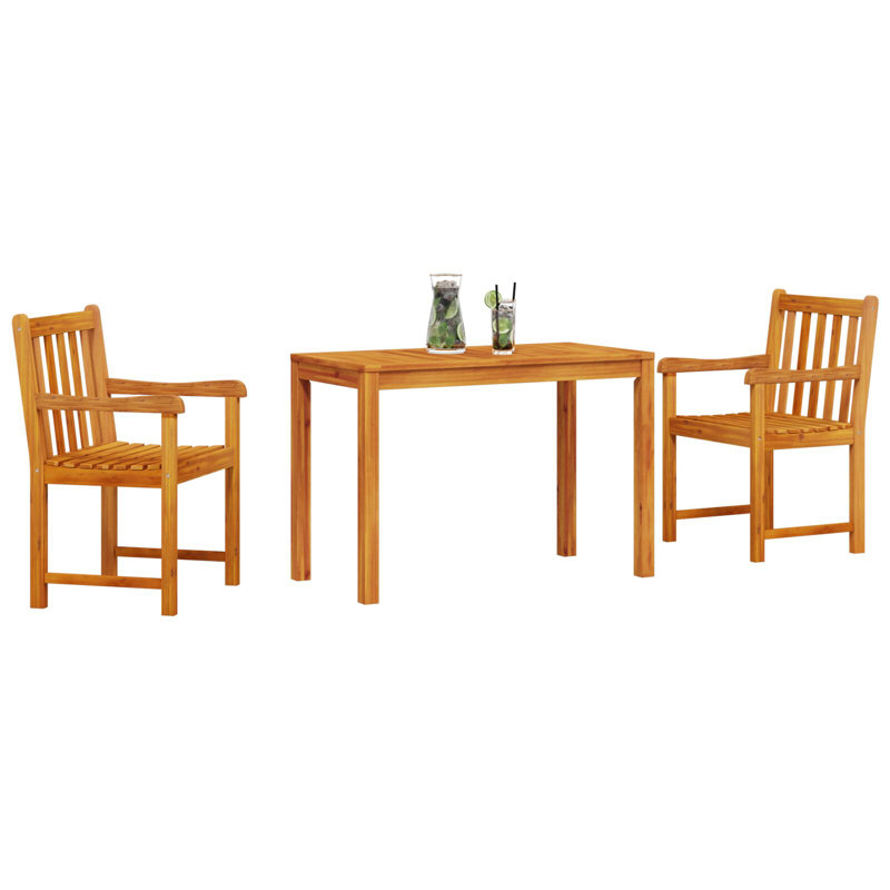 Rectangular 2 - Piece 2 - Person 110Cm L Outdoor Table Set