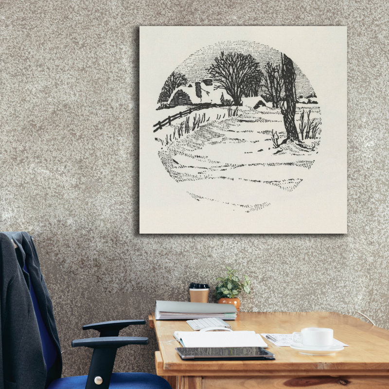 "Lark Manor ™", chalets 1 par Tis the Season, art mural sur toile, H 37 po x l 37 po