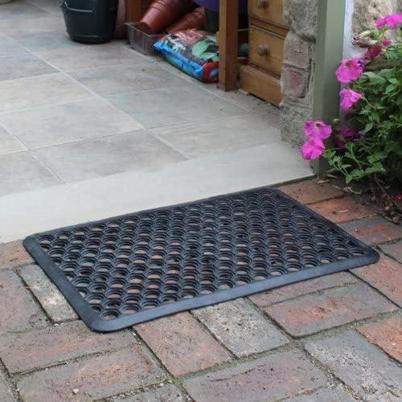  Honeycomb Outdoor Rubber Ring Entrance Floor Door Mat Honeycomb Boot Trays & Scraper