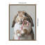 «Cute Bunny Candy Cane» par The Creative Bunch Studio, reproduction d'art sur toile encadrée