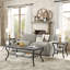 Ensemble de 3 tables basses et tables de bout gris anthracite Aliona, tables d'appoint industrielles modernes avec tablette de rangement, meubles de salon en bois d'ingénierie et en métal-1266735832
