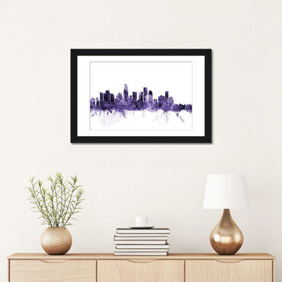 «Los Angeles, California Skyline I» par Michael Tompsett, impression sur toile tendue
