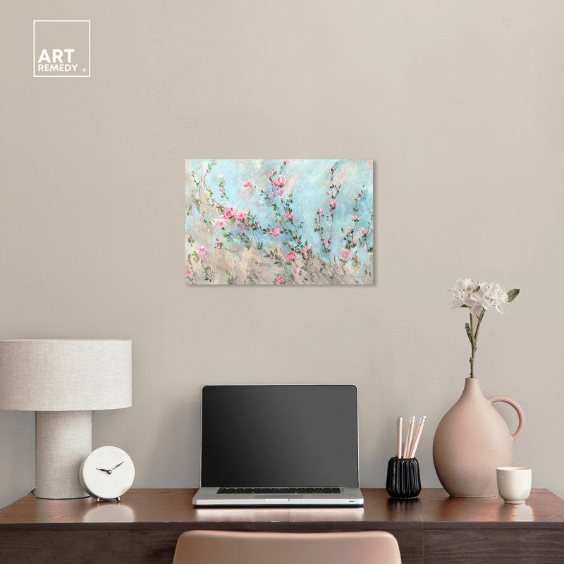 «Enchanted Spring Canvas Pastel Abstract Calming Wall Art» par Art Remedy, Toile tendue, H 16 po x l 20 po