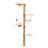 Wall-Mounted Cat Scratching Pad For Small To Large Cat, Indoor Wood Cat Tree With Hammock, Cat Scratcher Perch