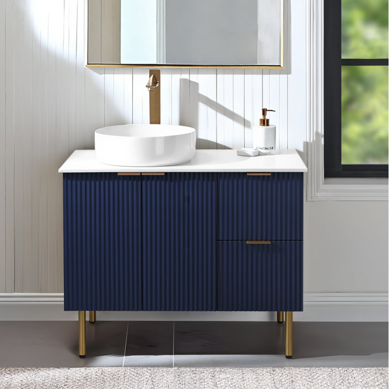 Meuble-lavabo simple 36 po avec lavabo vasque Modern