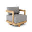 Granada Outdoor Teak Swivel Lounge Chair-1708549687