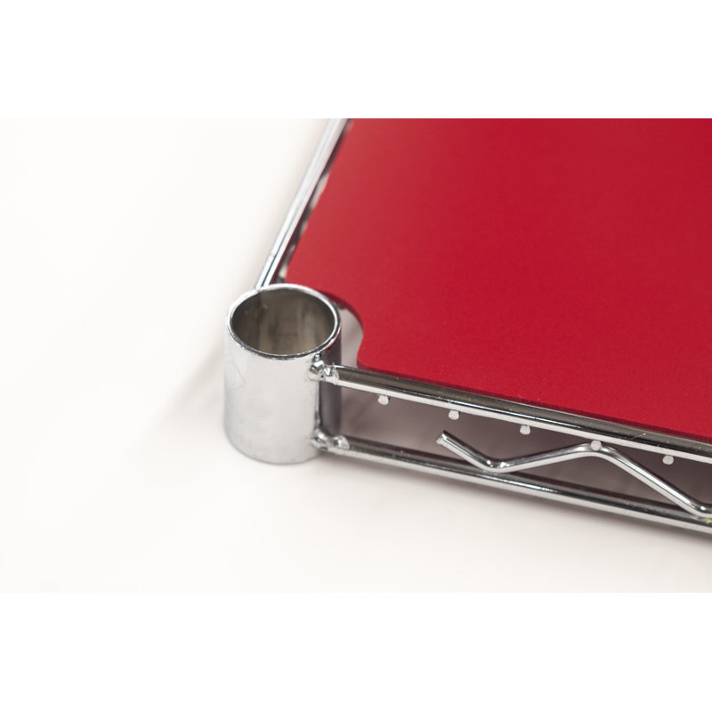 Doublure de tablette en PVC, Rouge, H 0,125 po x l 47 po x P 17,25 po