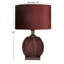 Lampe de table en velours Glam