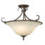 Plafonnier semi-encastré 3 lumières 18,5 po Karcher