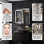 Manigault 700 Wall Mounted Framed Mirrored Bathroom Cabinets 4 Adjustable Shelves with Mirror