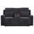 Kennett Chenille Upholstered Power Reclining Loveseat Grey