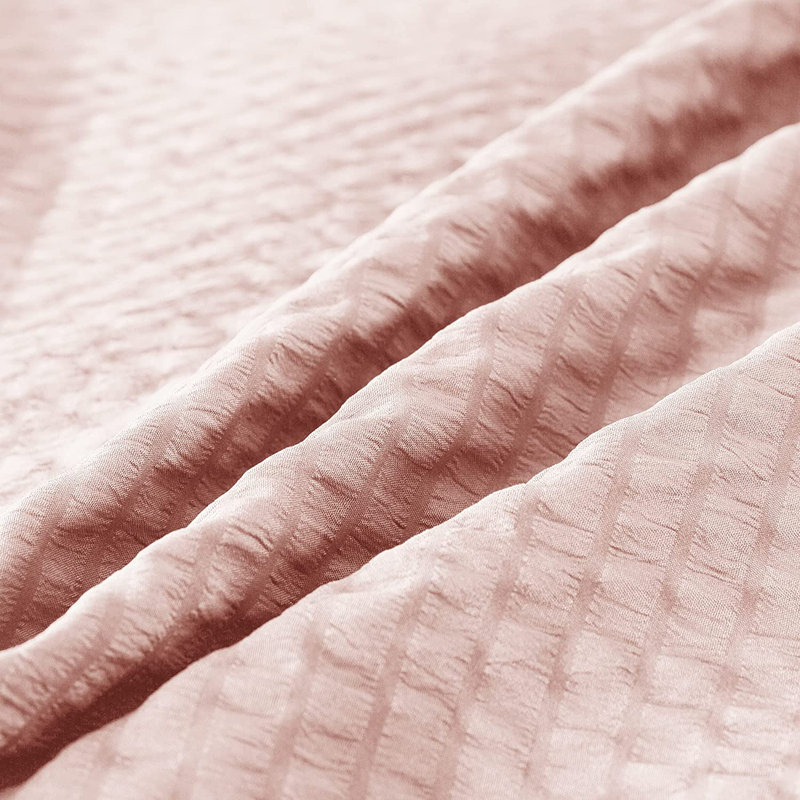 Soft Rose Pink Reversible Microfiber Queen Duvet