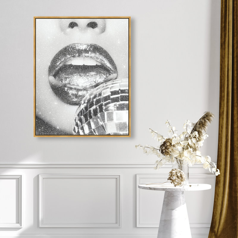 Platinum Gloss Print by Oliver Gal, 46"H x 37"W, Gold Floater Frame