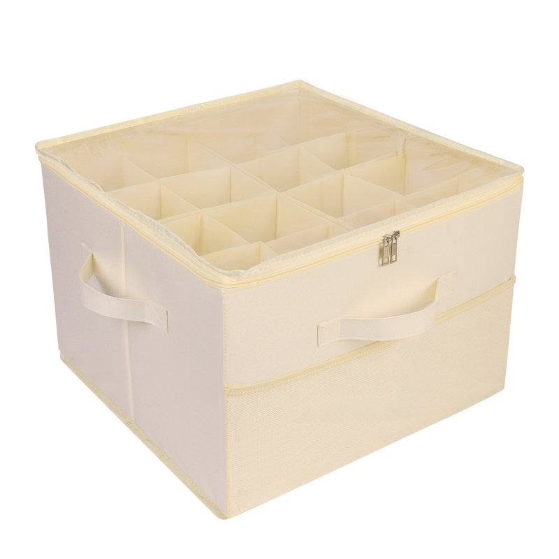 16 Pair Stackable Accent, Beige