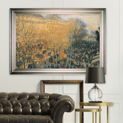 « carnaval boulevard » par claude monet, reproduction de peinture à l’huile