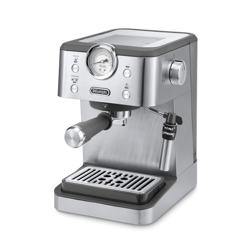DeLonghi Linea Classic Automatic Espresso Machine with Milk Frother and Pressure Gauge Display